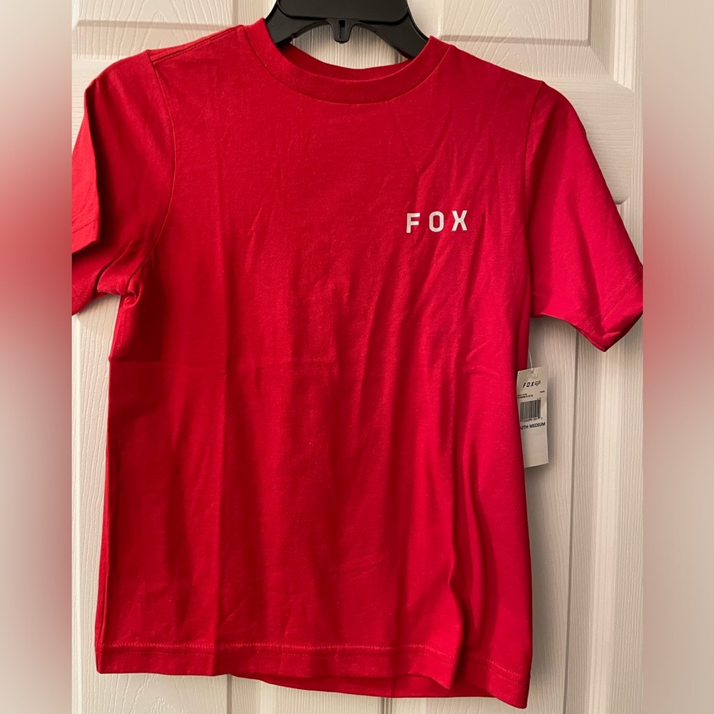 FOX MTB Cycling/Racing Short Sleeve Red T Shirt Top NWT New!